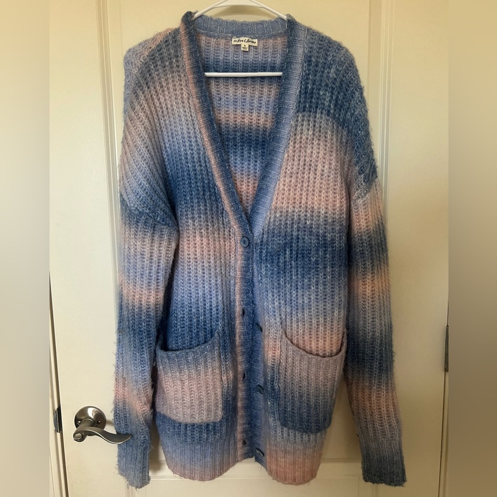 For Love & Lemons Oversized Ombre Cardigan, Size Small